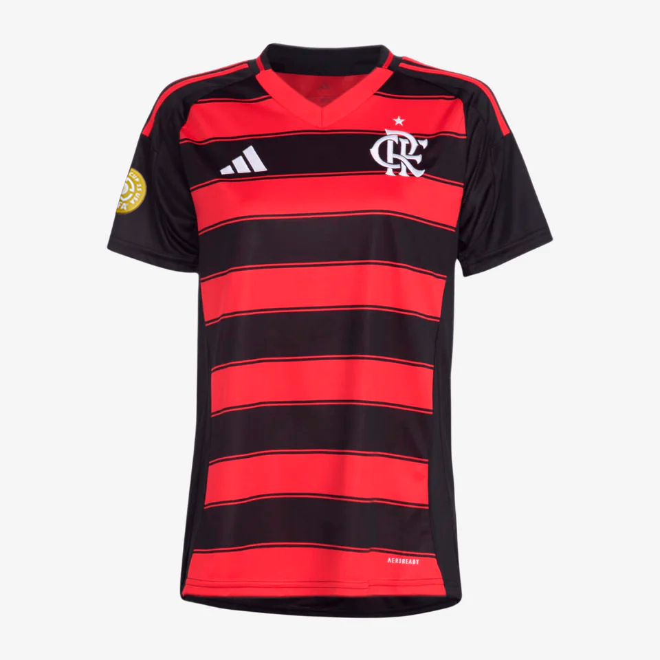 Camisa Feminina Adidas Flamengo 2025/26 I Torcedor