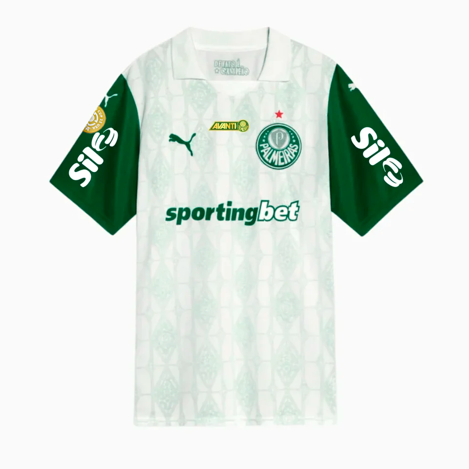 Camisa Puma Palmeiras 2025/26 II Torcedor Com Patrocínios