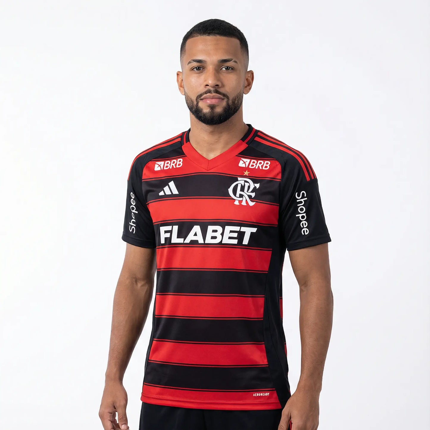 Camisa Adidas Flamengo 2025/26 I Torcedor Com Patrocínios