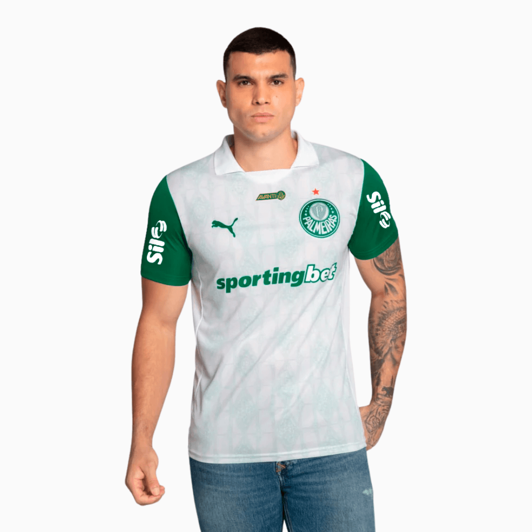 Camisa Puma Palmeiras 2025/26 II Torcedor Com Patrocínios