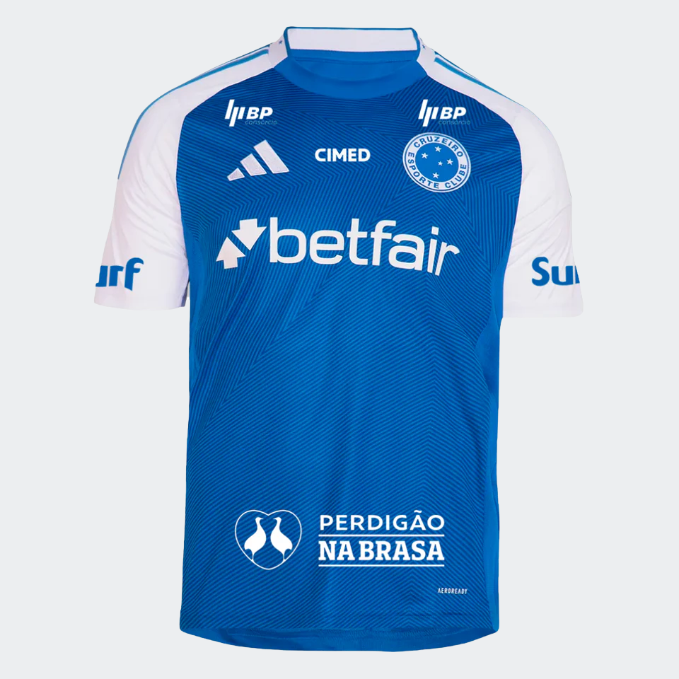 Camisa adidas Cruzeiro 2025/26 I Torcedor Com Patrocínios