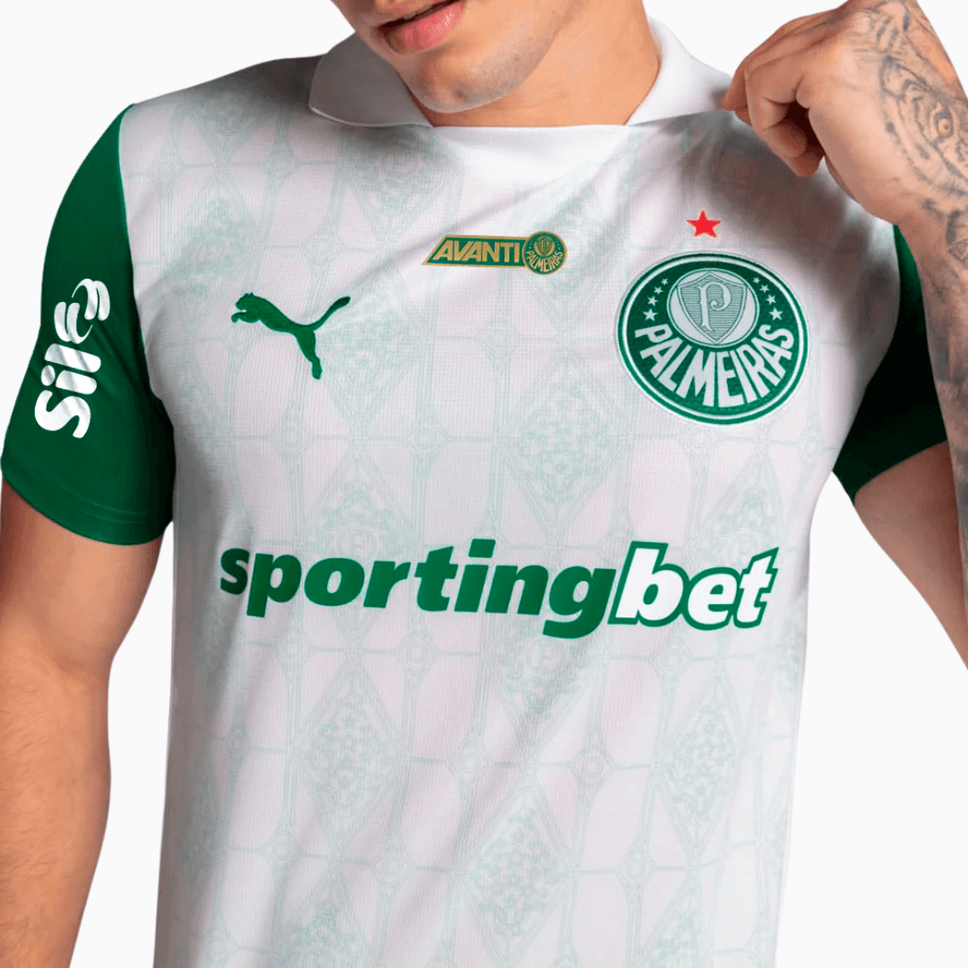 Camisa Puma Palmeiras 2025/26 II Torcedor Com Patrocínios