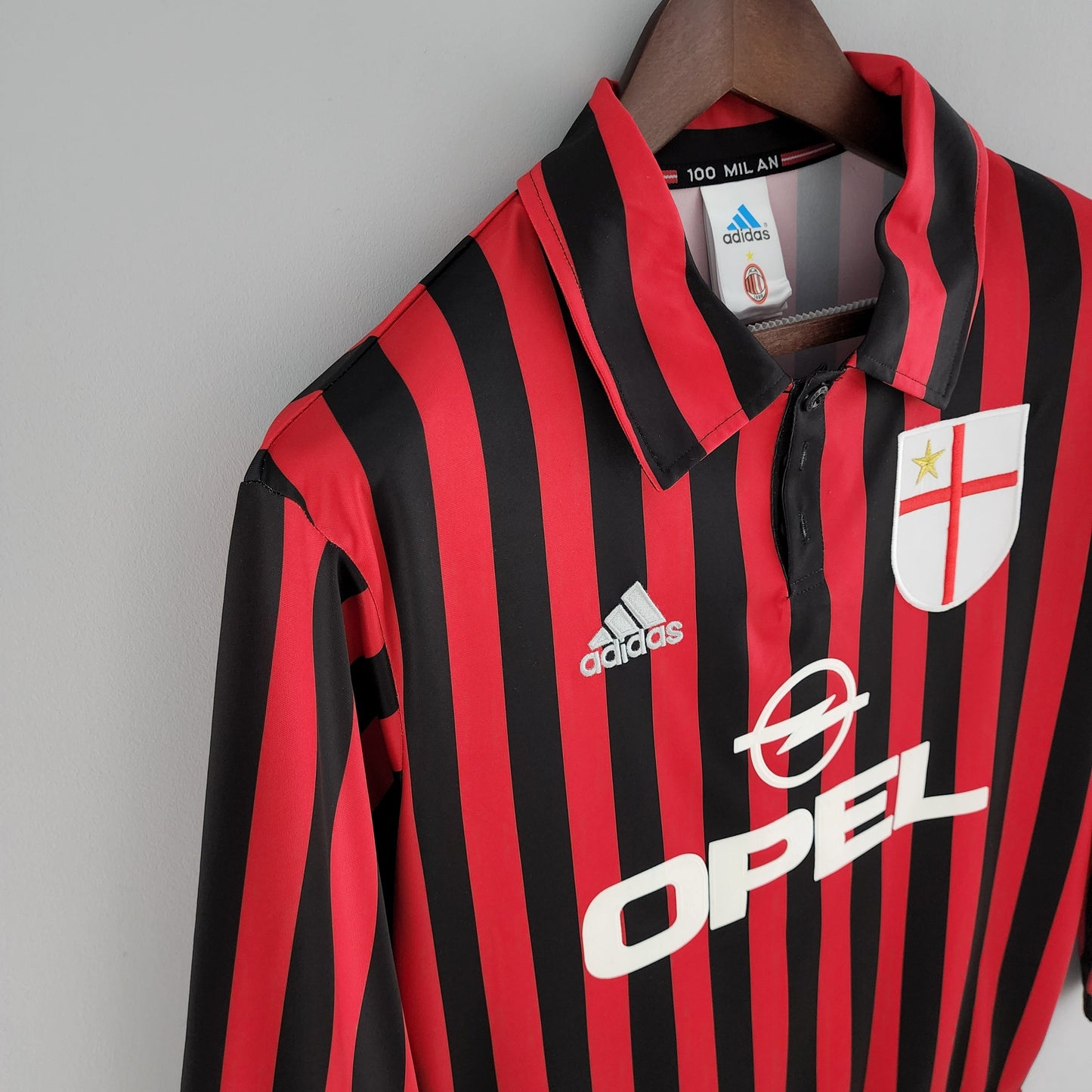 Camisa Manga Longa Milan 1999/2000 Adidas