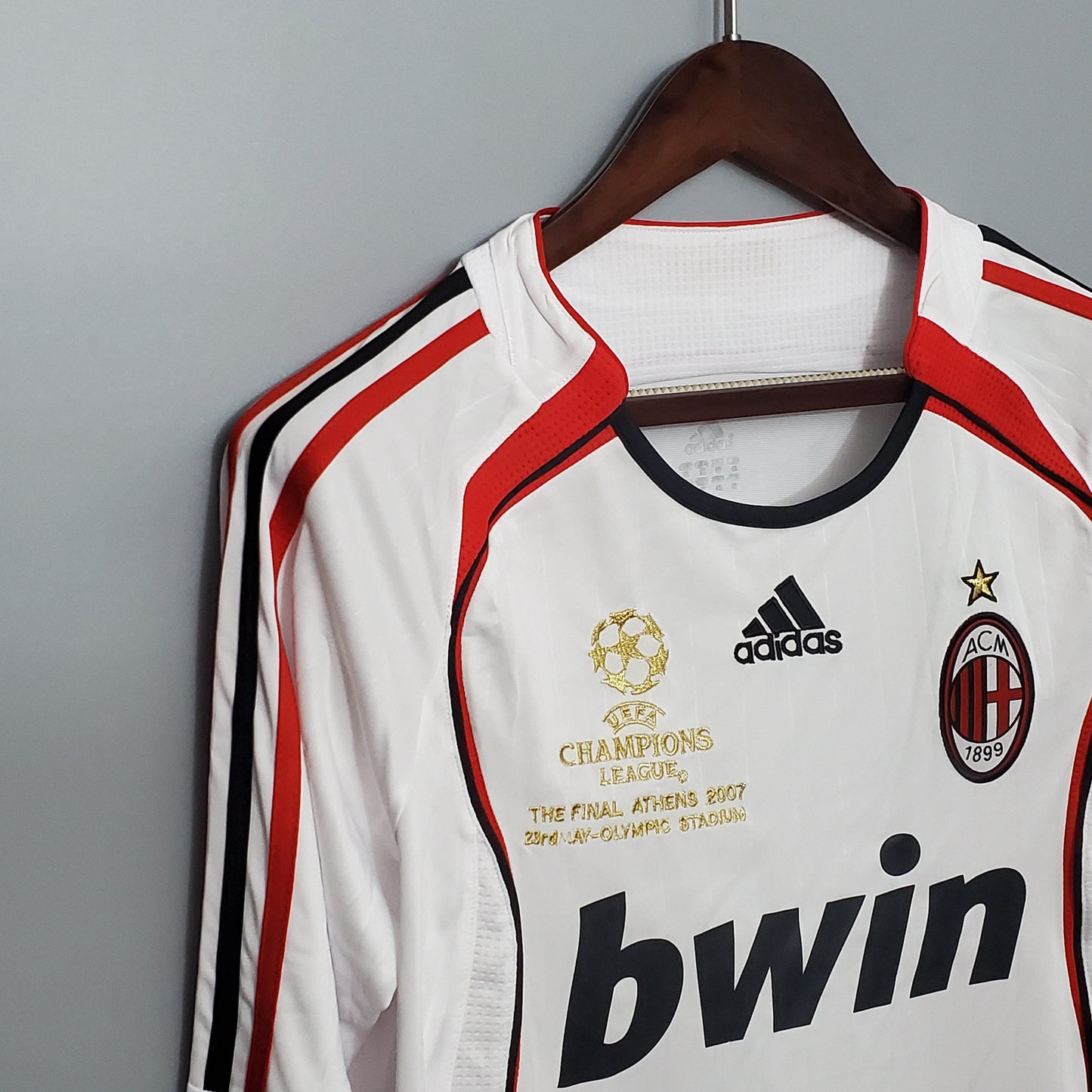 Camisa Manga Longa Milan Champions League 06/07 Adidas