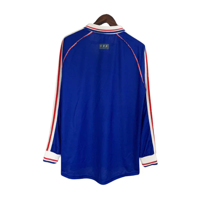 Camisa Retrô Seleção da França 1998 manga longa Adidas