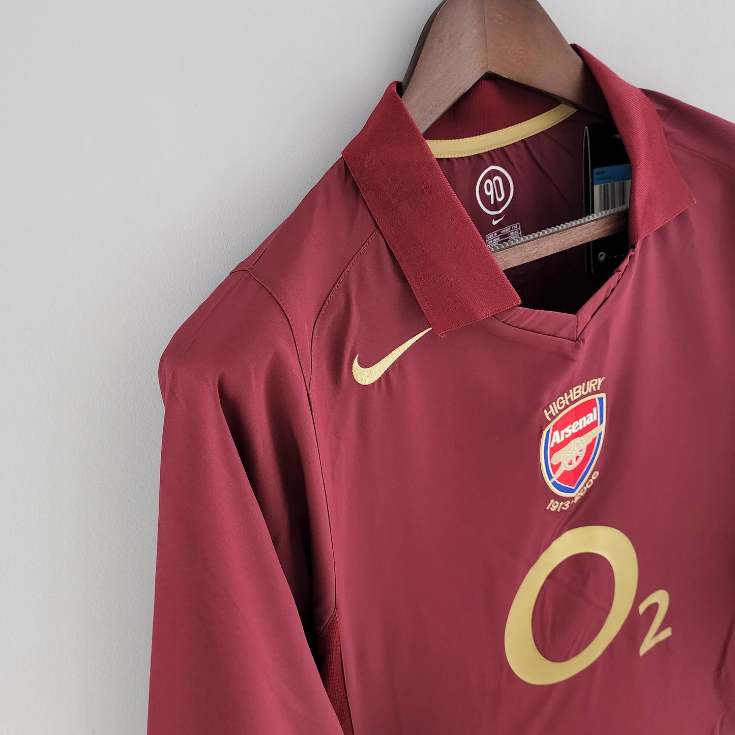 Camisa Manga Longa Arsenal 05/06 Nike Bordo