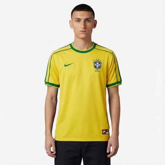 Camisa Retrô Seleção Brasil 1998 I