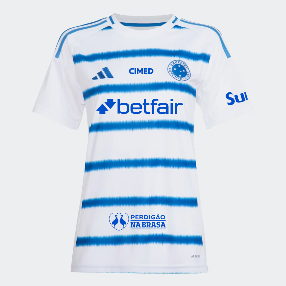 Camisa Feminina adidas Cruzeiro 2025/26 II Torcedor COM PATROCÍNIOS