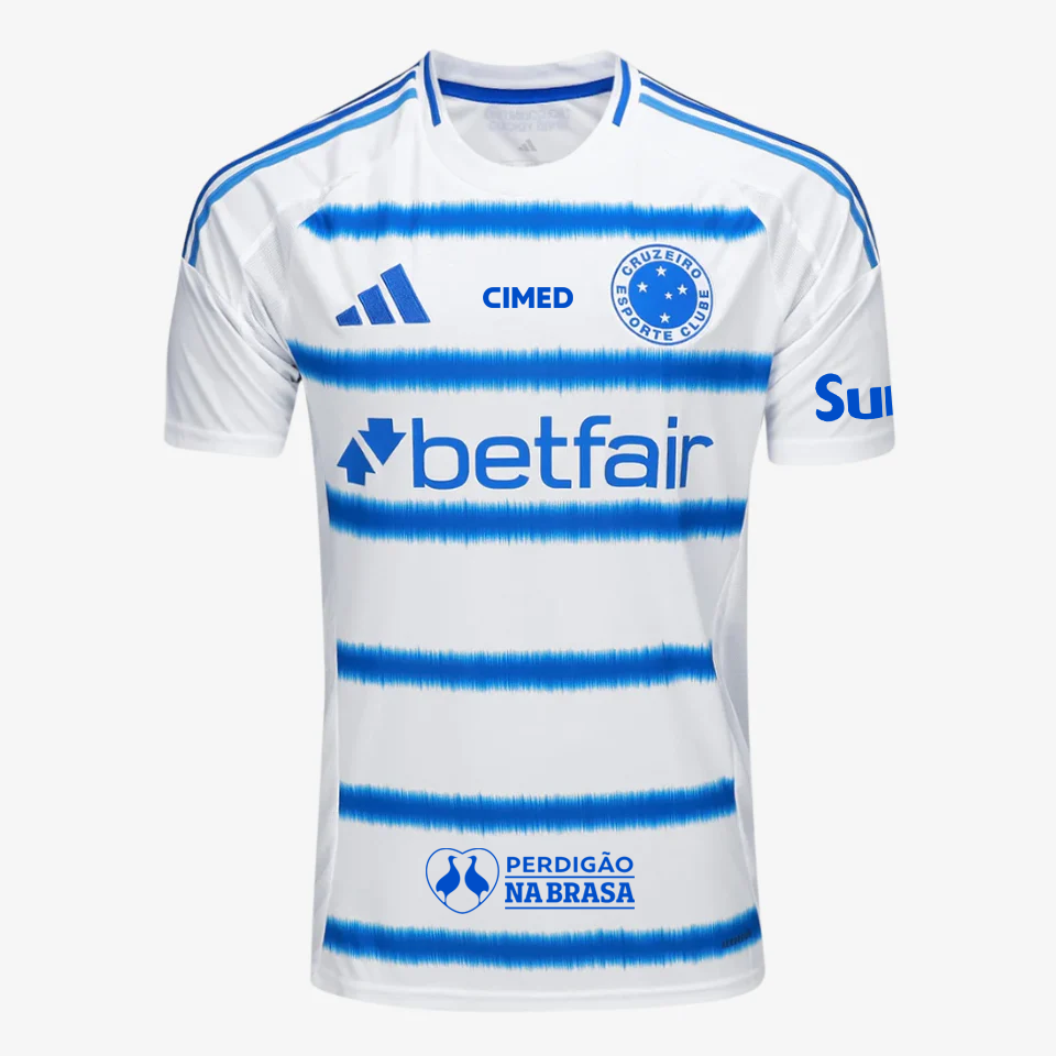 Camisa adidas Cruzeiro 2025/26 II Torcedor COM PATROCÍNIOS