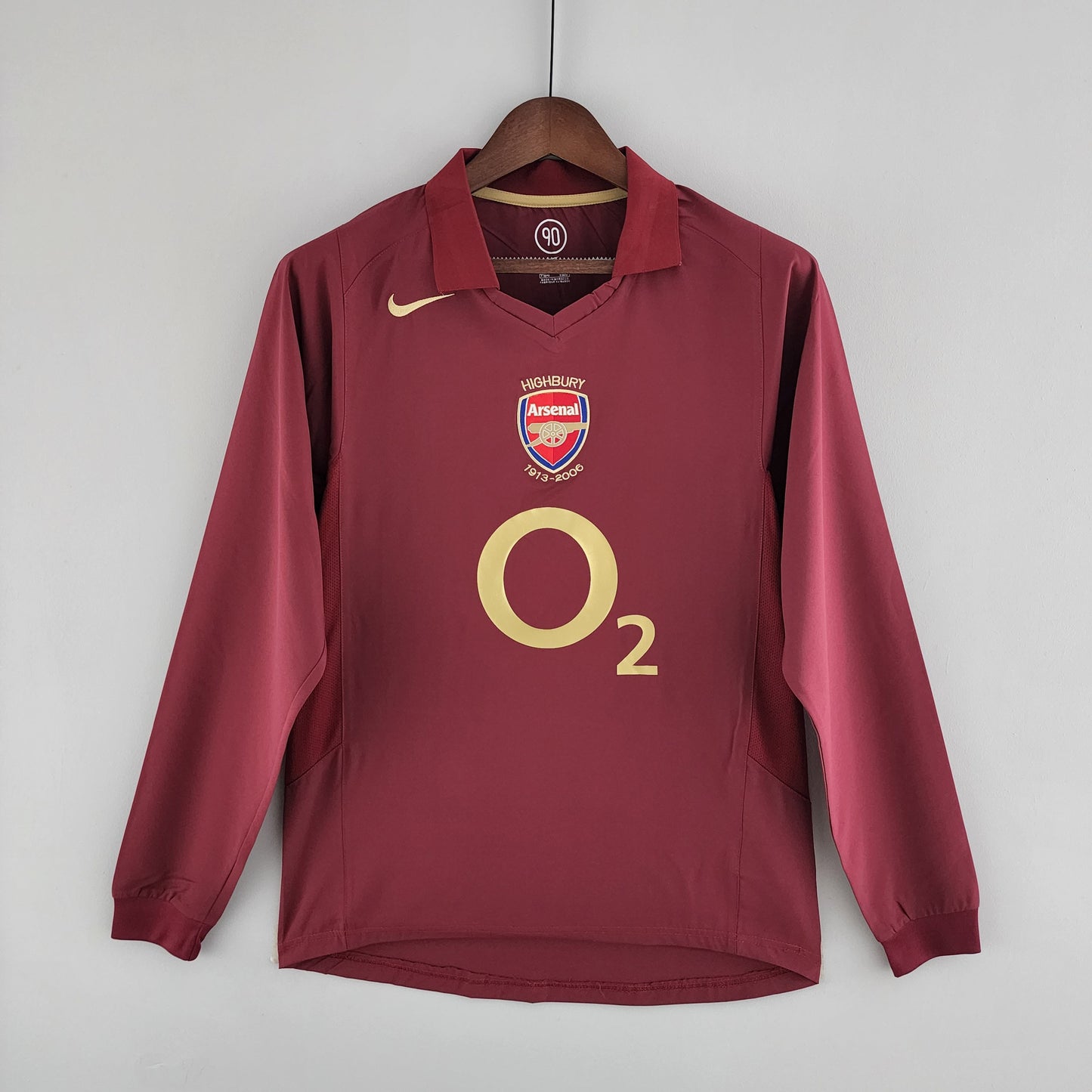 Camisa Manga Longa Arsenal 05/06 Nike Bordo