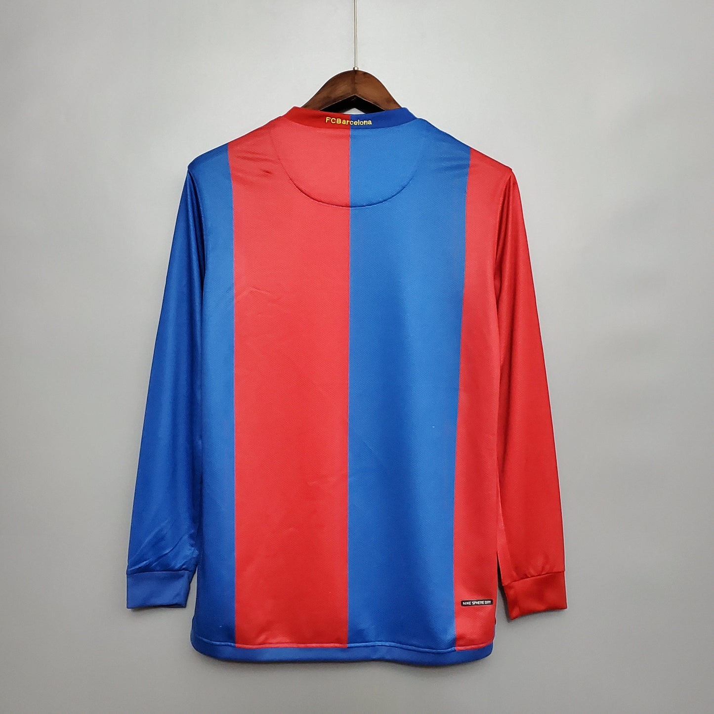 Camisa Manga Longa Barcelona 06/07 Nike Grená