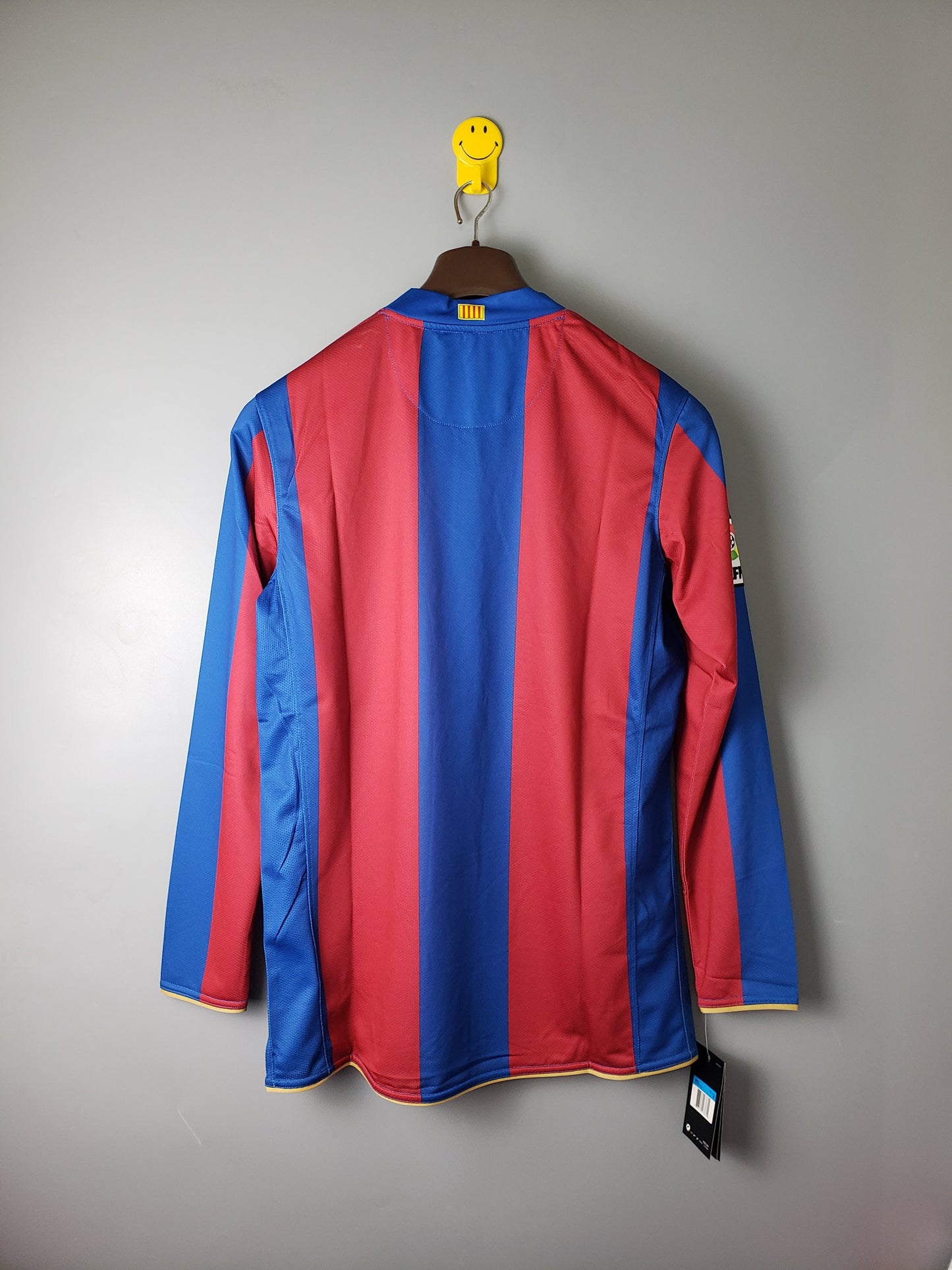Camisa Manga Longa Barcelona 07/08 Nike Grená