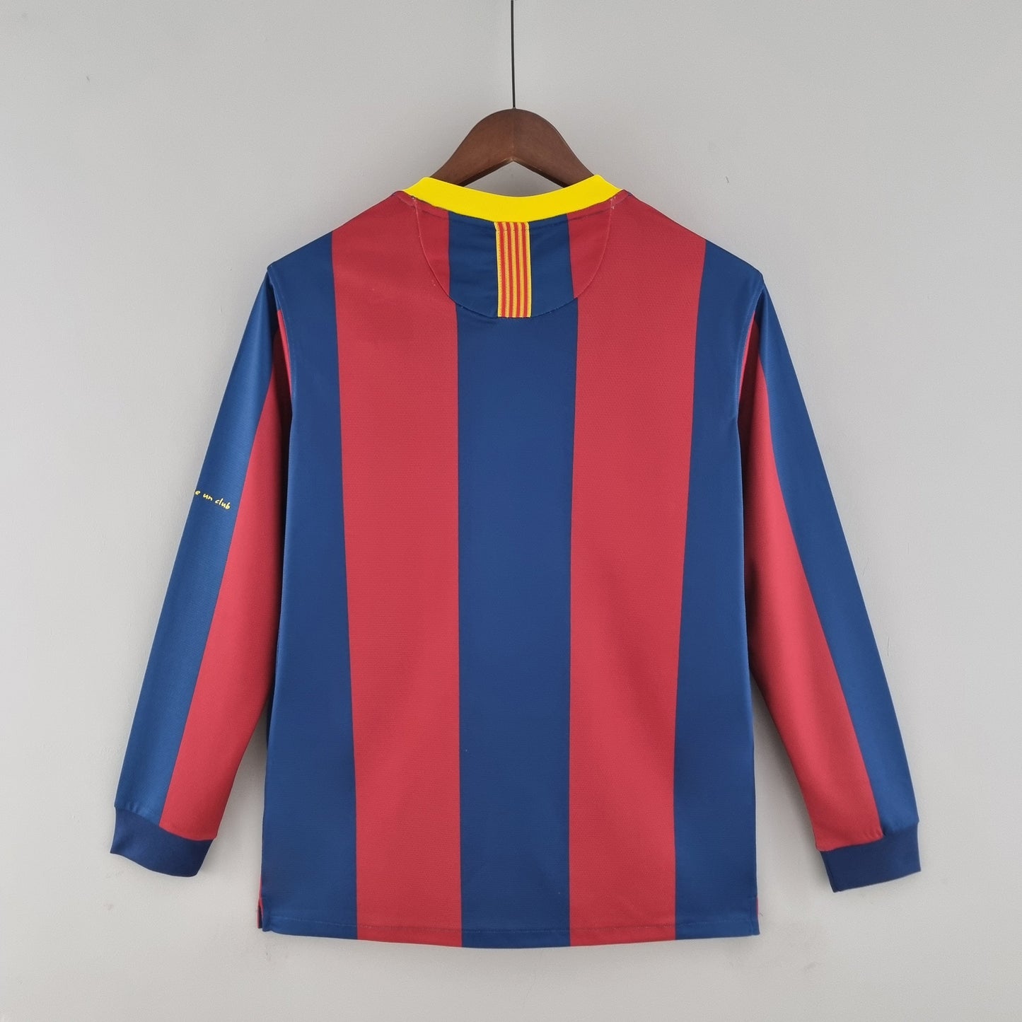 Camisa Manga Longa Barcelona 10/11 Nike Grená