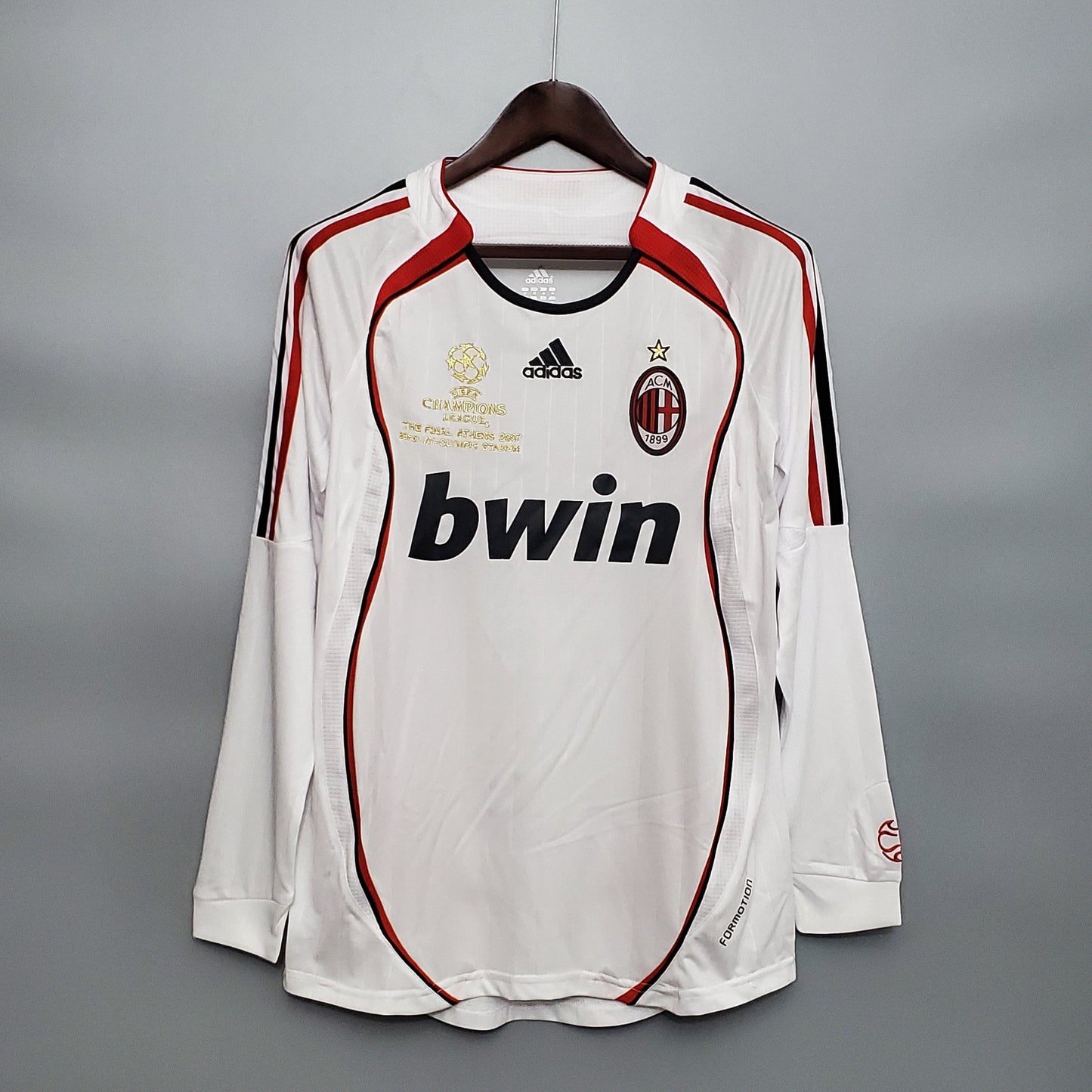 Camisa Manga Longa Milan Champions League 06/07 Adidas