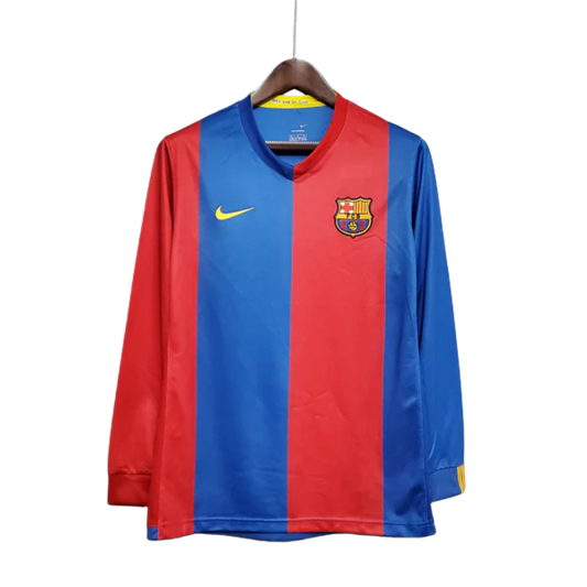 Camisa Manga Longa Barcelona 06/07 Nike Grená