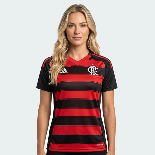 Camisa Feminina Adidas Flamengo 2025/26 I Torcedor