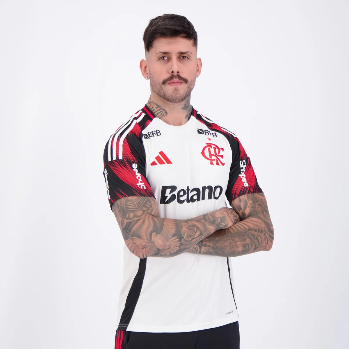 Camisa Adidas Flamengo 2025/26 II Torcedor Com Patrocínios