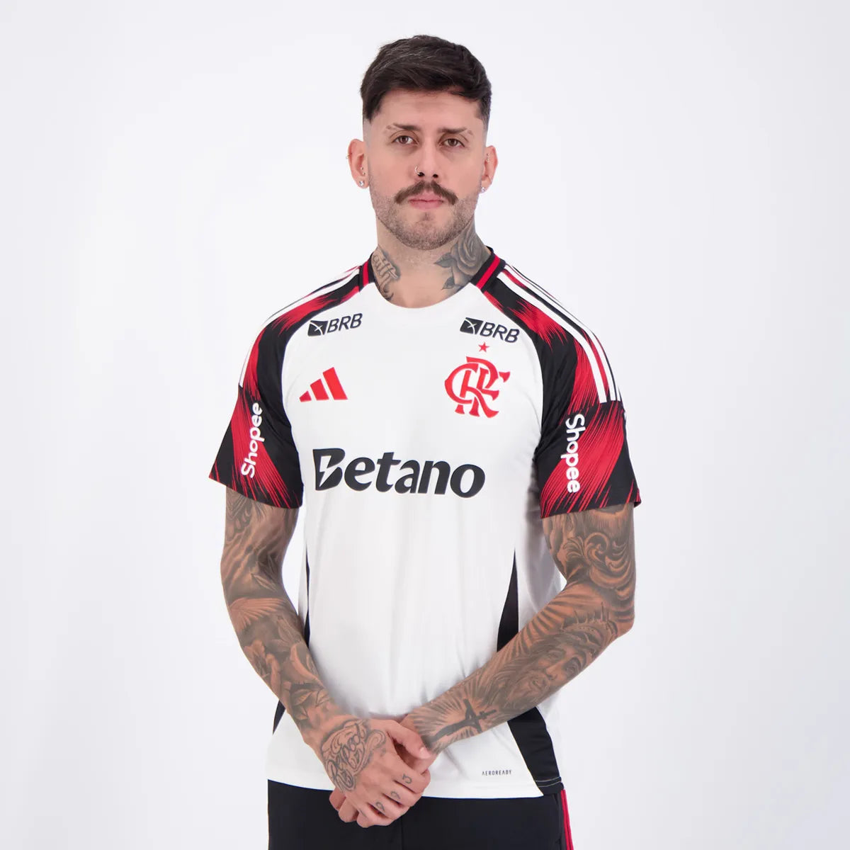 Camisa Adidas Flamengo 2025/26 II Torcedor Com Patrocínios