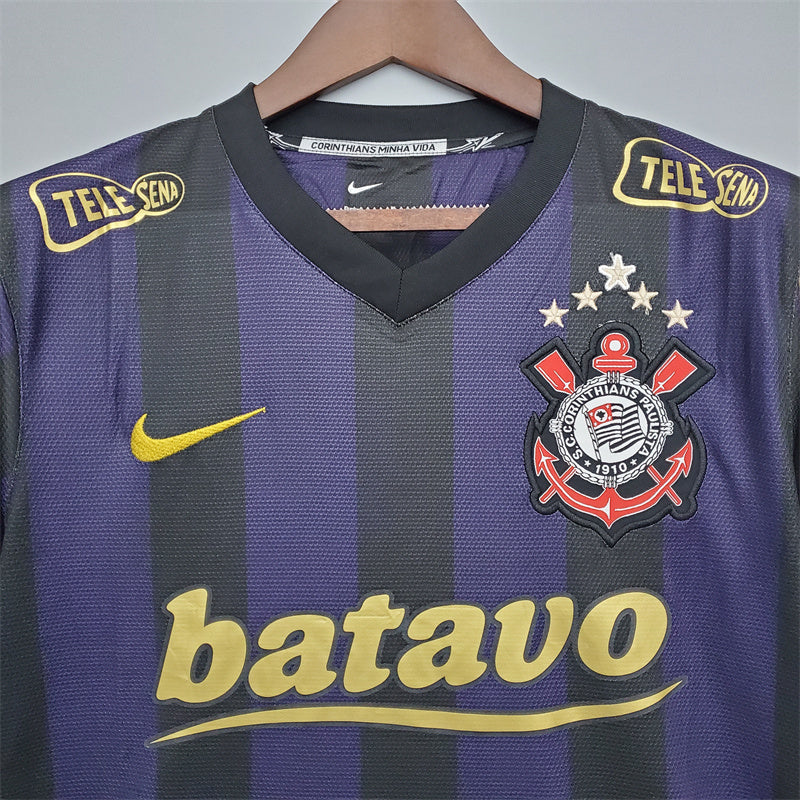 Camisa Corinthians Third 09/10 - Retrô Roxa e preta