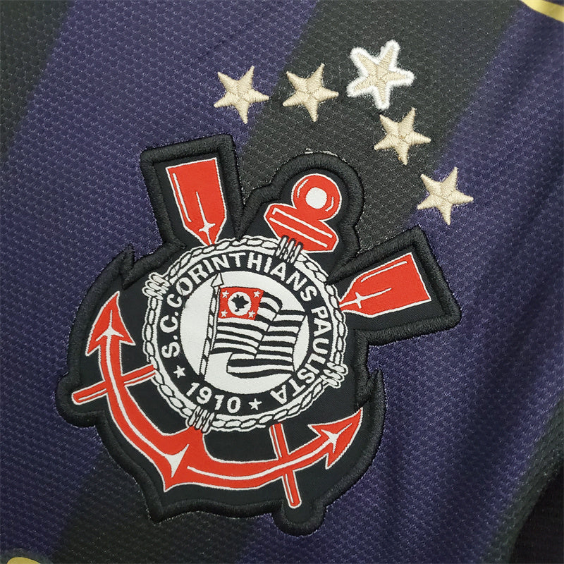 Camisa Corinthians Third 09/10 - Retrô Roxa e preta