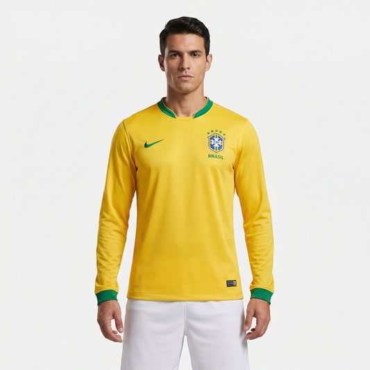 Camisa Nike Brasil 2022 I Torcedor Manga Longa Masculina