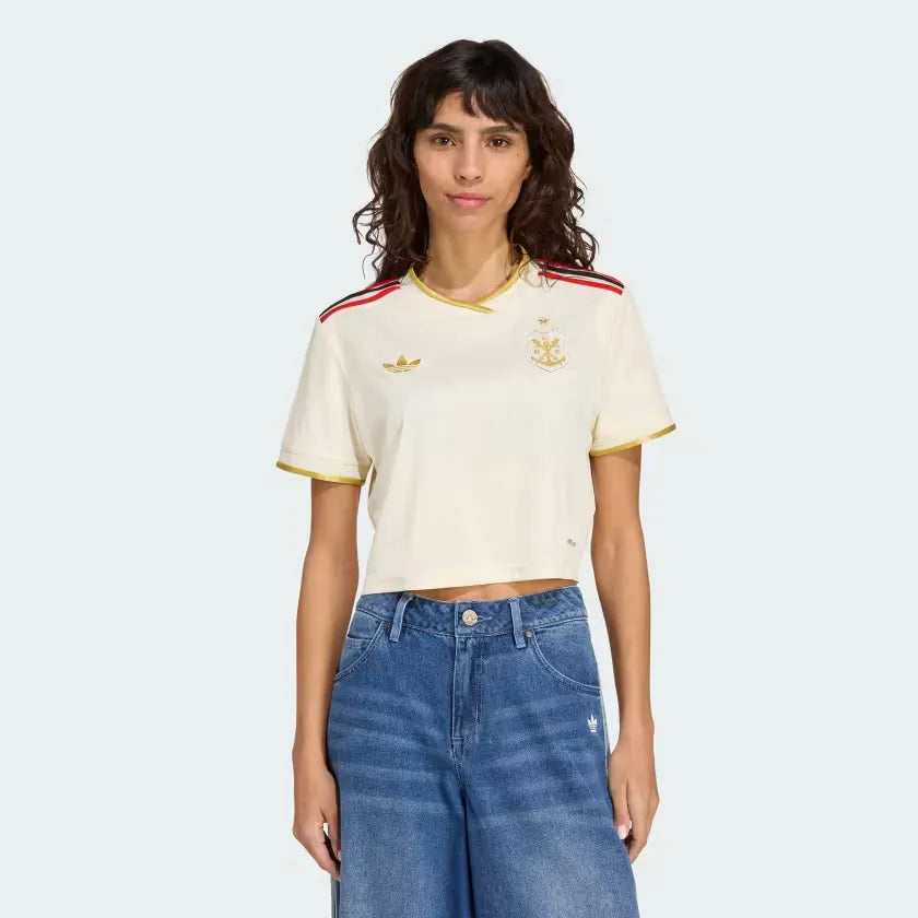 Camisa Feminina Adidas Flamengo 2025/26 III Torcedor Cropped