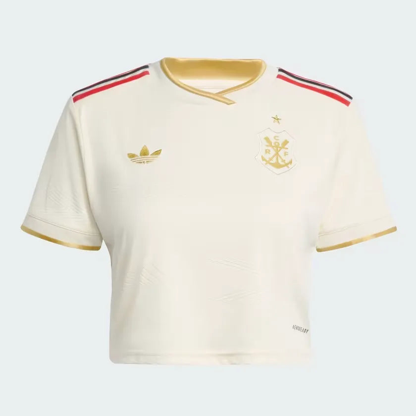Camisa Feminina Adidas Flamengo 2025/26 III Torcedor Cropped