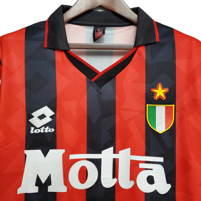 Camisa Retrô AC Milan I 1993/1994  Masculina Lotto