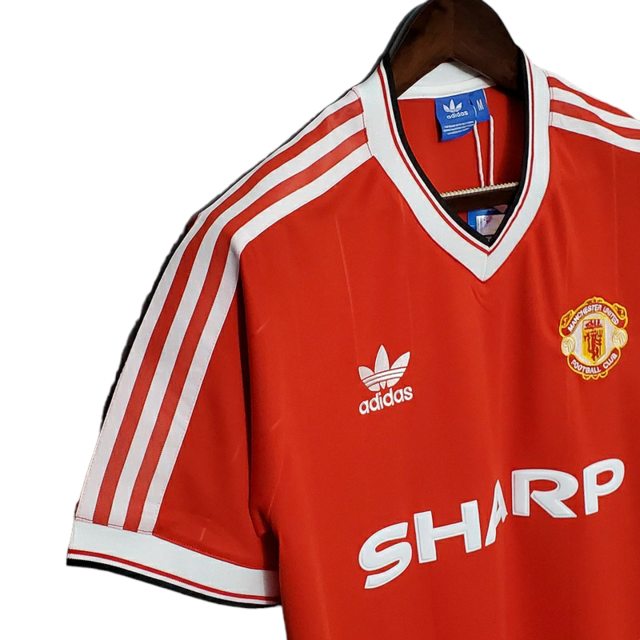 Camisa Manchester United Retrô 1983/1984   Adidas