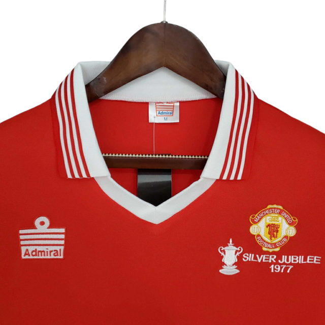 Camisa Manchester United Retrô 1977   Admiral