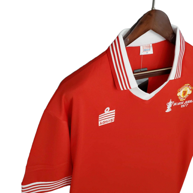 Camisa Manchester United Retrô 1977   Admiral