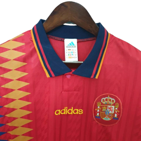Camisa Retrô Seleção da Espanha I 1994 Adidas