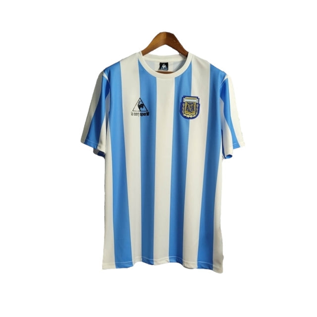Camisa Retrô Seleção da Argentina I 1986 Le Coq Sportif
